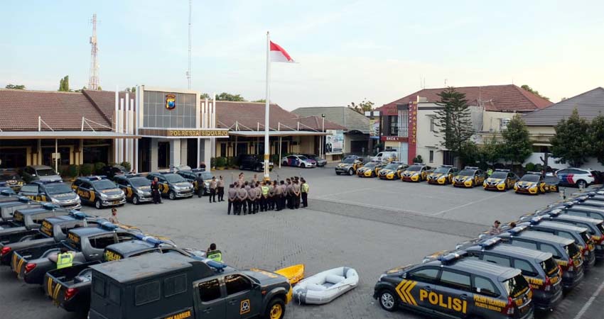 Hadapi Hujan, Kapolresta Sidoarjo Cek Kesiapan Peralatan Penanggulangan Bencana