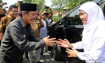 Gubernur Jatim Gelontor Beras dan Gula Murah di Pasar Tanggulangin