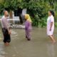Antisipasi Banjir, Warga dan Forkopimka Wonoayu Kerja Bakti Bersihkan Sungai