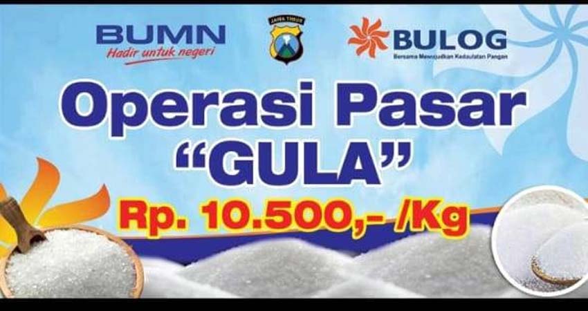 Operasi Pasar di Tengah Covid, Harga Gula Putih Tetap Selangit, Stok Gula Kosong, Bulog Surabaya Utara Simpan 138 Ribu Ton Beras Impor (3bersambung)