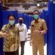 SIDAK - Plt Bupati Sidoarjo, Nur Ahmad Syaifuddin didampingi sejumlah pejabat menggelar sidak daya tampung Mal Pelayanan Publik (MPP) yang mampu menampung 129 pasien isolasi Covid-19, Rabu (10/6/2020)
