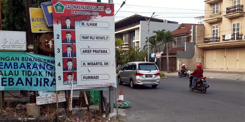 SIAP BERTARUNG - Lima Calon Kepala Desa (Cakades) Jati, Kecamatan Sidoarjo siap bertarung lagi usai penetapan waktu pelaksanaan Pilkades Serentak, Rabu (05/08/2020)